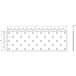 Normplade 1,5 mm 160x340x1.5 - 10