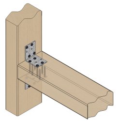 Vinkelbeslag M3 50x50x2.0x40 - 100