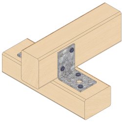 Vinkelbeslag S35 PL 50x50x1.5x35rib - 100