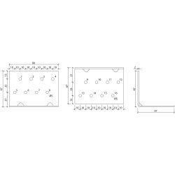 Vinkelbeslag V11 67x67x2.0x90 - 50