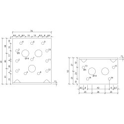 Vinkelbeslag V13 91x52x3.0x76 - 50