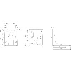 VINKELBESLAG V7-70X70X2X55 A4 