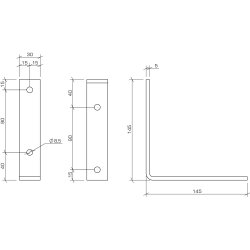 VINKELB. VJ145-145x145x5x30 20