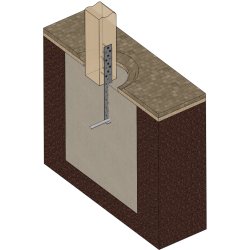 Stolpebrer Type L2 280x20x2.0x40