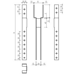 Topl�gtebeslag 40x253x1.5