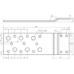 Vinduesmontagebeslag VM 180x60x3