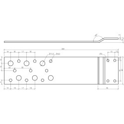 Vinduesmontagebeslag VM 250x60x3