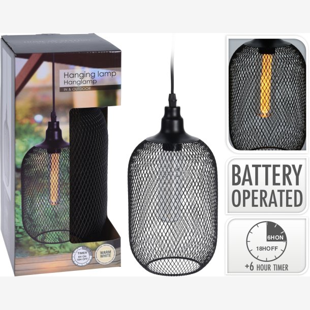 H&aelig;ngelampe batteridrevet