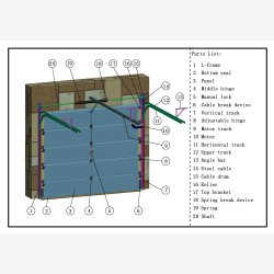 Ledhejseport B2410 x H2140 mm HVID  