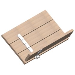 T�rv tagkrog sort 120x260x5.0x30