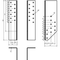 Sp�rvinkel 200x42x2.5x62
