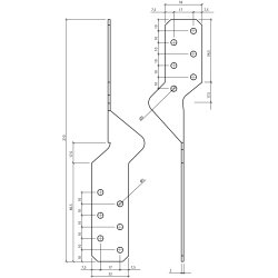Tag�seanker Universal 210x32x2.0