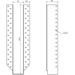 BJLKESKO TYPE L 51x345 25