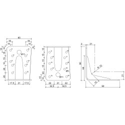VINKELBESLAG V2-90X90X2X65 A4 