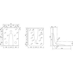 VINKEL V4 105x105x2,5x90 mm A2