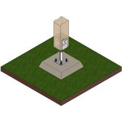 Stolpebrer Type VHB2 75-115x70x115+115-165