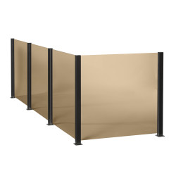 Smart Fence - Glas rgfarvet 6 mm - modul 95  