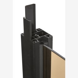 Smart Fence - Glas r&oslash;gfarvet 6 mm - modul 95  