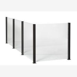 Smart Fence - Glas klar 6 mm - modul 95  