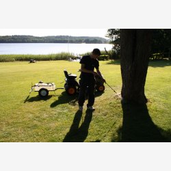 Spr&oslash;jte vogn med spredebom