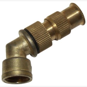 Vinkel dyse messing 90 grader  