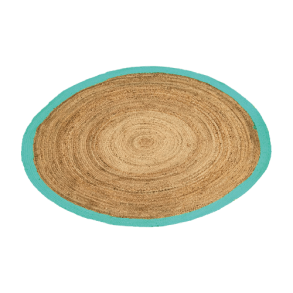 T&aelig;ppe, rundt 160 cm (gr&oslash;n kant)