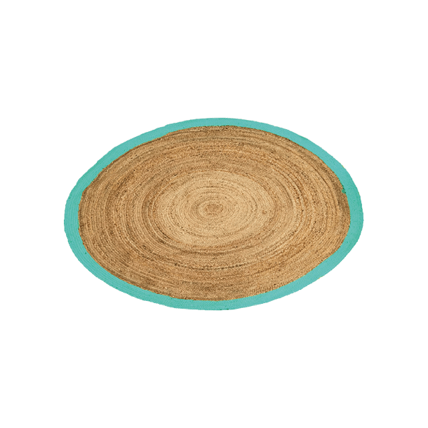 T&aelig;ppe, rundt 160 cm (gr&oslash;n kant)